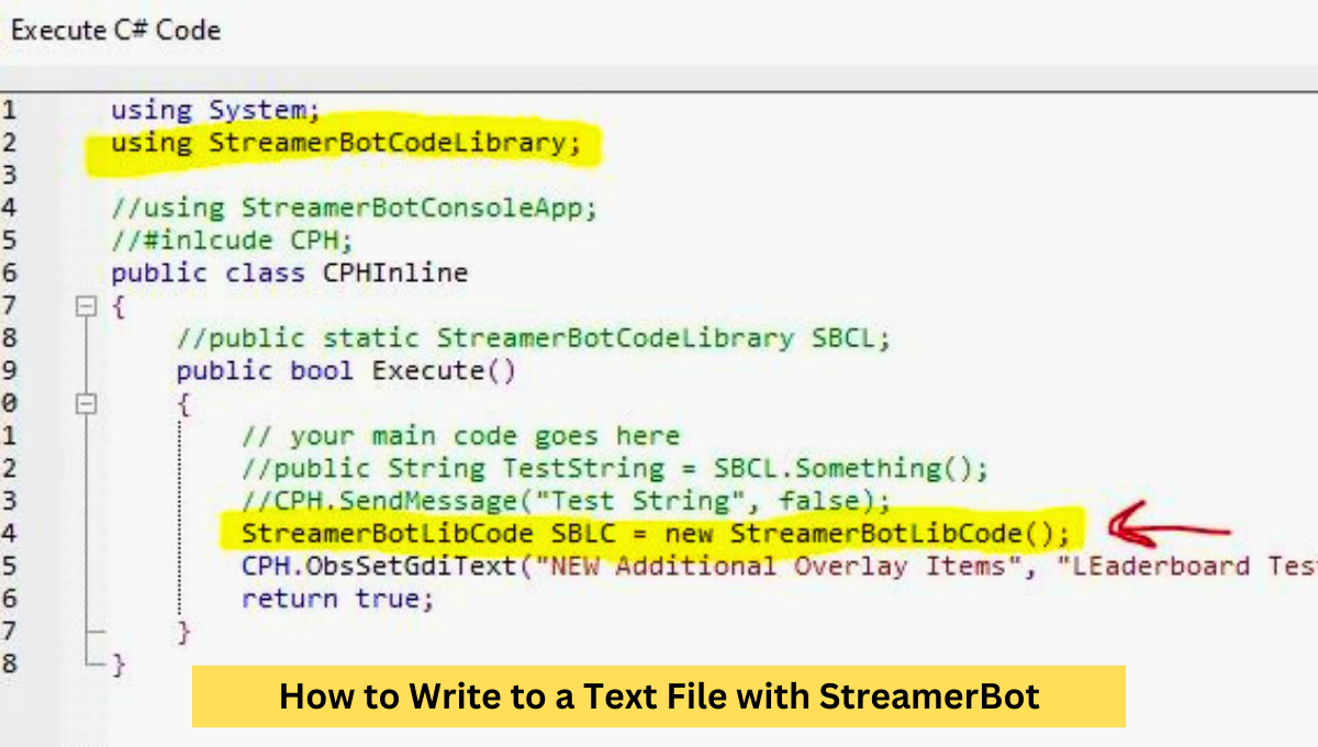 How to Write to a Text File with StreamerBot